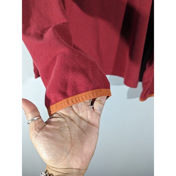 Life Is Good Red Fleece 1/4 Zip Long Sleeve Pullover Sweatshirt Men Size L - Picture 5 of 6